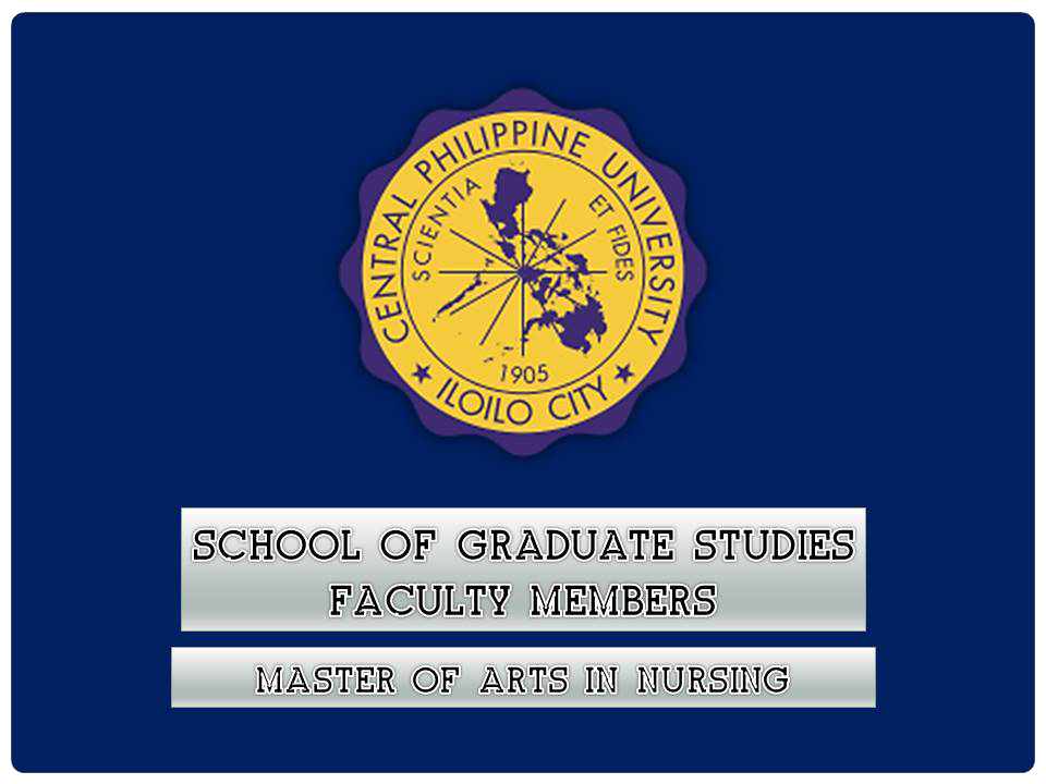 Faculty – Master of Arts in Nursing – School of Graduate Studies